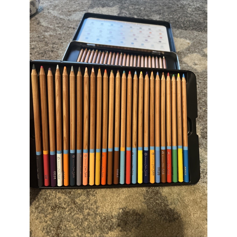 Journey Color Burst Pencils, 48 color Burst Pencils Preowned W/ Case - Picture 8 of 15